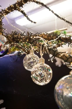 Decorator's Warehouse Orb Lights|Indoor Lighting^LED String Lights With Clear Balls - 4” Orbs