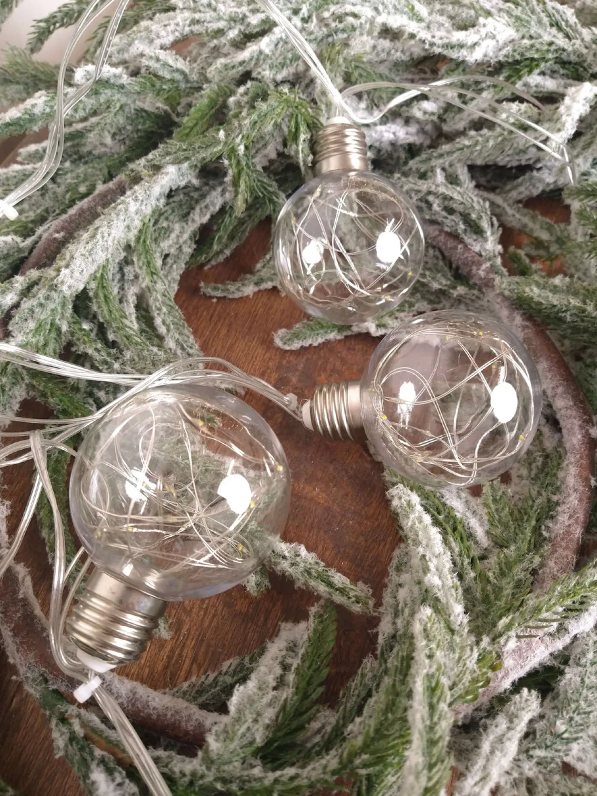Decorator's Warehouse Orb Lights|Indoor Lighting^LED String Lights With Clear Balls - 3" Orbs