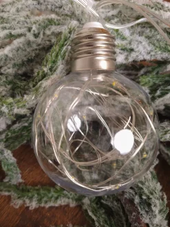 Decorator's Warehouse Orb Lights|Indoor Lighting^LED String Lights With Clear Balls - 3" Orbs