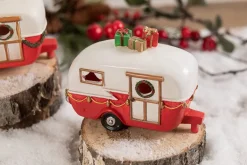 Decorator's Warehouse Christmas Accents^Light Up Resin Christmas Campers