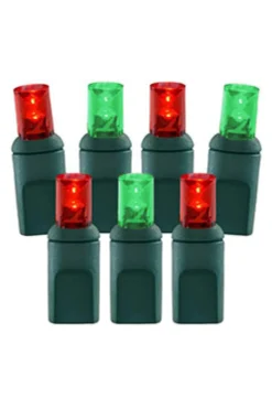 Decorator's Warehouse Light Strands|Outdoor Lighting^5mm Red/Green - 70L 4" Spacing