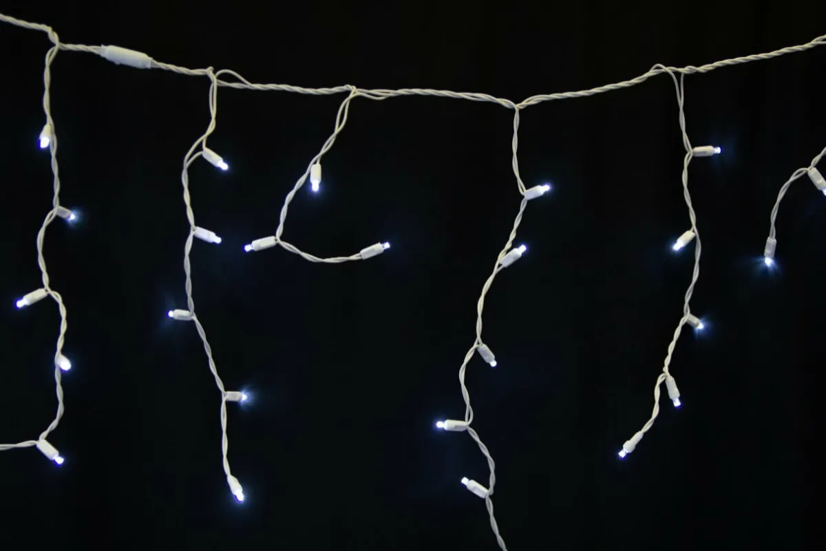 Decorator's Warehouse Light Strands|Outdoor Lighting^5MM Icicle Lights - Blue