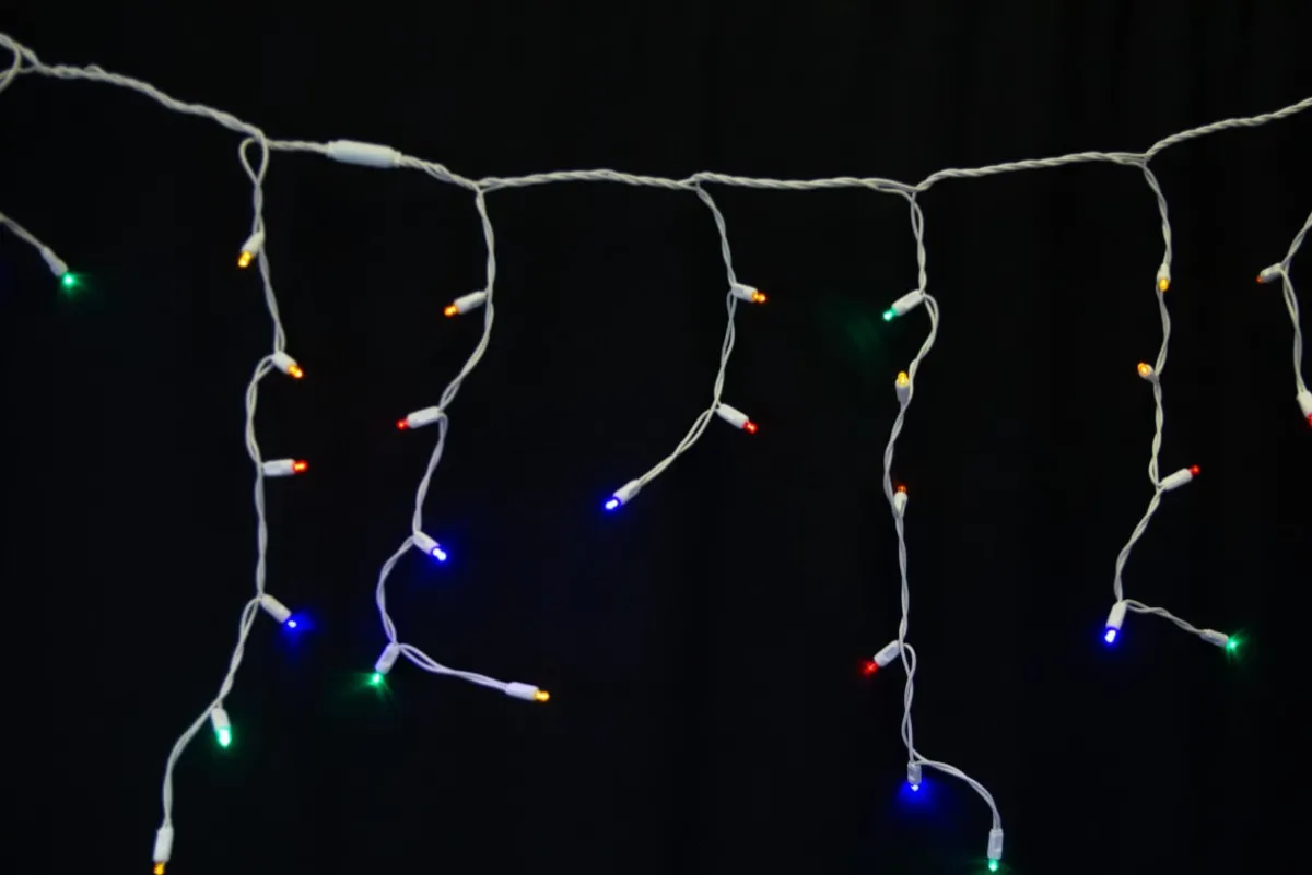 Decorator's Warehouse Light Strands|Outdoor Lighting^5MM Icicle Lights - Multi