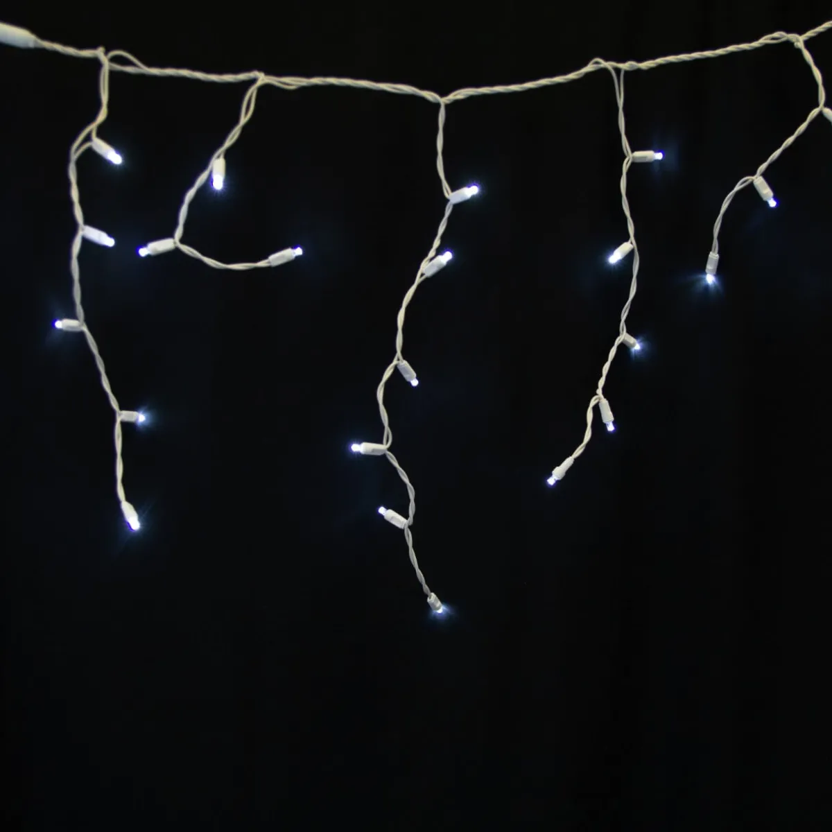 Decorator's Warehouse Light Strands|Outdoor Lighting^5MM Icicle Lights - Pure White