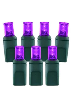 Decorator's Warehouse Light Strands|Outdoor Lighting^5mm Purple - 70L 4" Spacing
