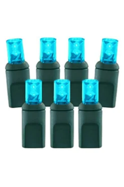 Decorator's Warehouse Light Strands|Outdoor Lighting^5mm Teal - 70L 4" Spacing