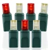 Decorator's Warehouse Light Strands|Outdoor Lighting^5mm Warm White/Red - 70L 4" Spacing
