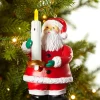 Decorator's Warehouse Christmas Accents^Mr. Christmas Goodnight Lights Santa Ornament