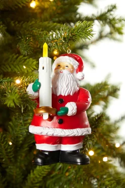 Decorator's Warehouse Christmas Accents^Mr. Christmas Goodnight Lights Santa Ornament