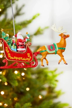 Decorator's Warehouse Christmas Accents^Mr. Christmas Santa's Sleigh Tree Topper