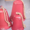 Decorator's Warehouse Christmas Accents^Red Tin Bells - Set Of 3
