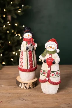 Decorator's Warehouse Christmas Accents^Resin Knit Snowman