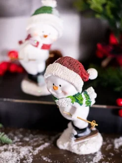Decorator's Warehouse Christmas Accents^Resin Skiing Snowman