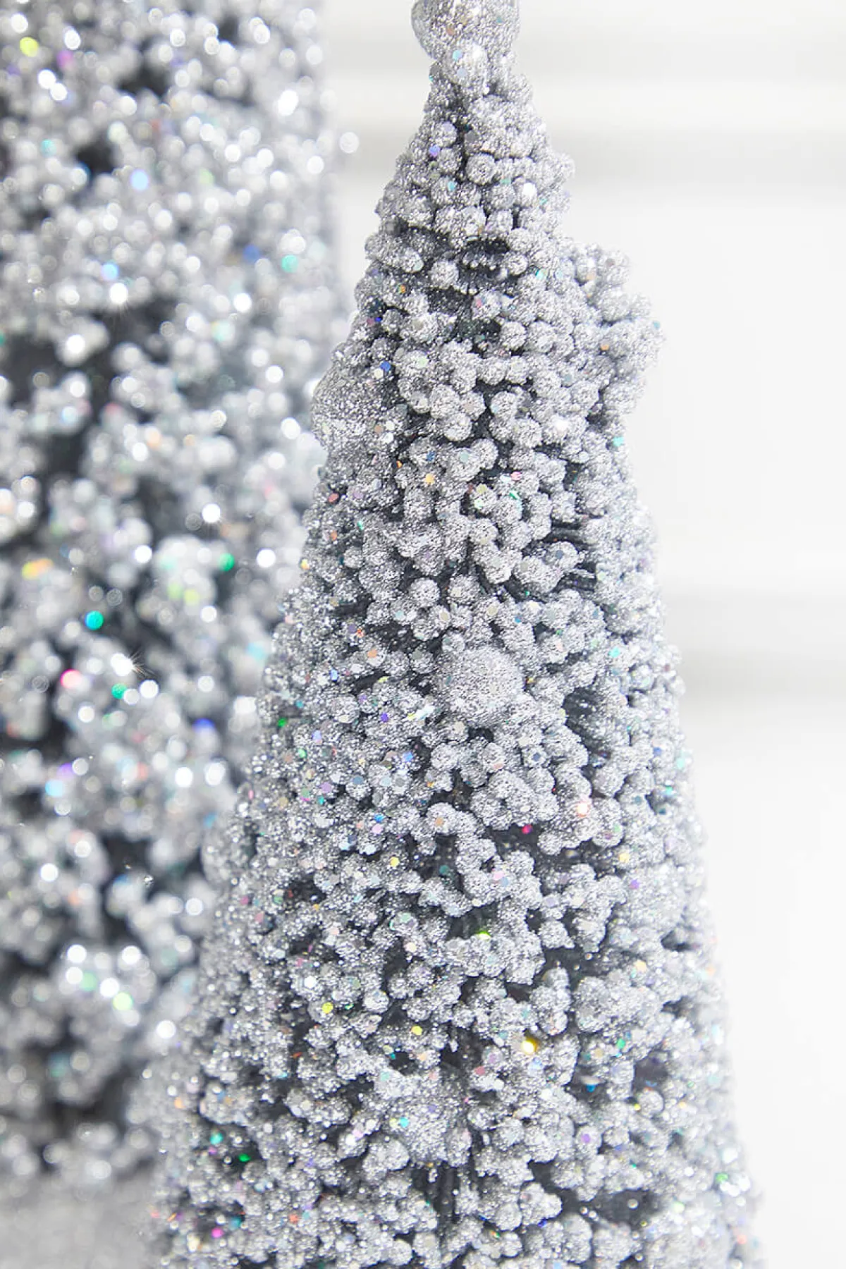 Decorator's Warehouse Christmas Accents^Silver Bottle Brush Trees - Set Of 3