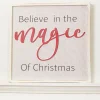 Decorator's Warehouse Christmas Accents^16"x16" "Believe In The Magic Of Christmas" Wall Decor